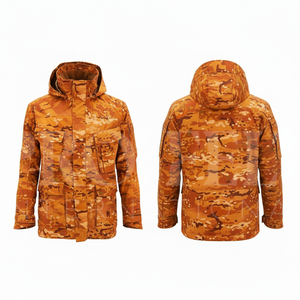 Men's Clothing Lightweight Waterproof Camouflage Outdoor Hooded Jacket Breathable Windproof Utility <b>Coat</b> for Outdoor Jackets - Product Image 5