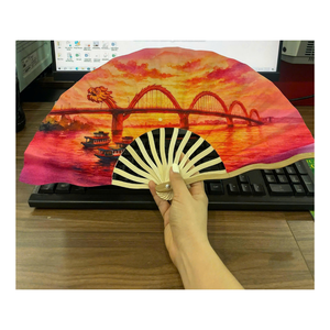 พัดไม้ไผ่ตกแต่ง พัดพับทำมือ สำหรับของที่ระลึก ของขวัญ งานแต่งงาน งานอีเว้นท์ งานปาร์ตี้ ขายส่งผลิตภัณฑ์ไม้ไผ่ - Product Image 1