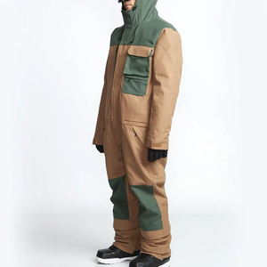 Traje de Esquí Personalizado para Hombre, Impermeable, Cortavientos, Térmico, Mono para Snowboard con Capucha, Poliéster/Nailon, para Invierno - Product Image 3