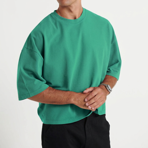 Camiseta Urbana de Algodón Grueso para Hombre, MOQ Bajo, Ropa Urbana de Marca, Producción de Marca Personalizada - Product Image 1