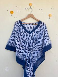 Bata Kimono con Estampado de Dibujos Animados para Mujer, 100% Algodón, Camisón de Verano Hecho a Mano, Cuello en V, Cintura Elástica, Largo hasta la Rodilla - Product Image 2