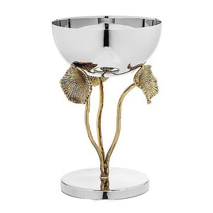 Ensemble de bols en acier inoxydable de qualité supérieure avec accent floral artistique pour la maison et la restauration - Product Image 2