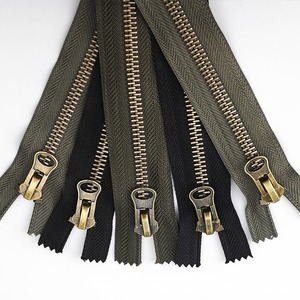 Two Way Closed End Double Slider Metal <b>Zipper</b> for Bag High Quality #3#5#8 Copper <b>Zipper</b> - Product Image 1