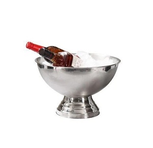 Stylish Look Stainless Steel Ice Bucket Round Modern Design Rust Resistant For Party Use Beverage Cooler Metal Wine Bucket - Product Image 4