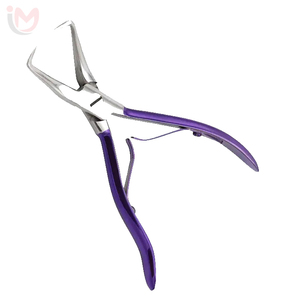 Pince professionnelle pour l'élimination des extensions capillaires, pour micro-anneaux, perles et I-Tip, en acier inoxydable, kit de salon OEM - Product Image 4