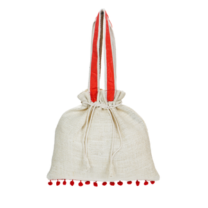 Custom Printed Jute Pouch with Handle Natural Fiber <b>Reusable</b> <b>Bag</b> for Branding Gifts and Wholesale Supply - Product Image 1
