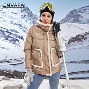 Women Padded Quilted Jacket with Hood <b>Thick</b> Warm Windproof Eco Friendly Zipper <b>Winter</b> Casual Comfortable Puffer <b>Coat</b> Wholesale - Product Image 5