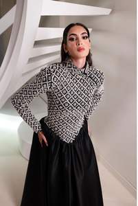 Ensemble 2 pièces de luxe AWAIS HOUSE pour femmes musulmanes, robe longue en mousseline unie perlée, coupe trapèze, idéale pour les fêtes et mariages - Product Image 5