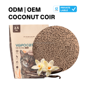 ทรายแมวใยมะพร้าวธรรมชาติ ย่อยสลายได้เร็ว จับตัวเป็นก้อน ล้างออกได้ 2.5 กก. ขายส่ง - Product Image 1