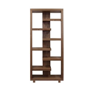 Bookshelf alta 80 pollici alloro Canyon nessun assemblaggio richiesto borboneria con finitura in rovere elegante - Product Image 3
