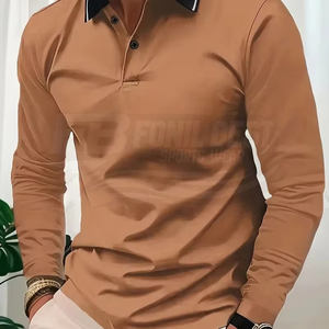Camiseta de Verano para Hombre de Alta Calidad, 100% Algodón, Lisa, Transpirable, Personalizable, Cuello Tejido, OEM Essentials - Product Image 3
