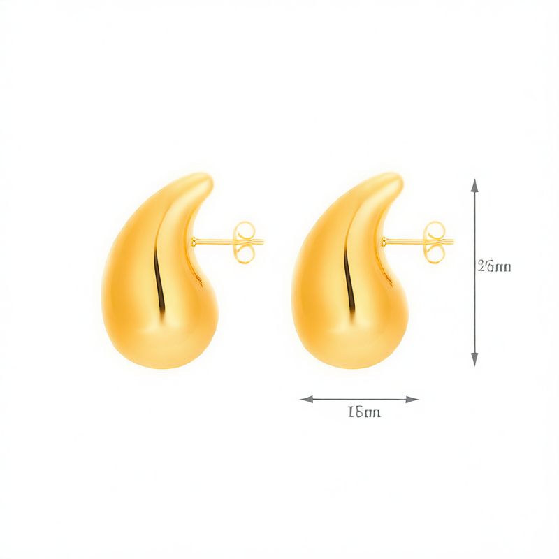 E0069 ต่างหูแบบกลวง 1 คู่