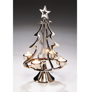 Support de bougie chauffe-plat en fil métallique doré style royal, décoration de Noël pour la maison, l'hôtel, le restaurant, support de bougie chauffe-plat étoile antique - Product Image 5