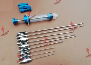 Juego de 16 herramientas Lipo Luer Lock para trasplante de grasa facial, instrumentos de succión facial de calidad premium con certificación CE - Product Image 6
