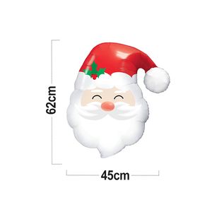 12 pezzi palloncini con testa di Babbo Natale in lamina per feste di compleanno a tema natalizio decorazioni per feste Decorative - Product Image 3