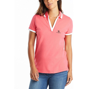 <b>Women</b> Short Sleeve <b>Polo</b> Shirt Solid Color Cotton Breathable Casual Knitted <b>Top</b> Button Up Summer Wear 2026 - Product Image 1