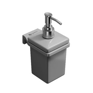Ensemble de distributeurs de savon et de lotion de luxe pour hôtel, carrés, modernes, givrés, rechargeables, avec étiquettes imperméables, pour la vente au détail - Product Image 1