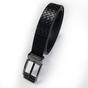 Cinturón de Cuero Genuino con Hebilla, Ancho 28mm, Largo 110cm, Cuero Repujado - Product Image 1
