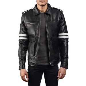 Veste d'hiver décontractée unisexe en cuir de vachette véritable OEM ODM de qualité supérieure, imperméable, respirante et à séchage rapide - Product Image 2