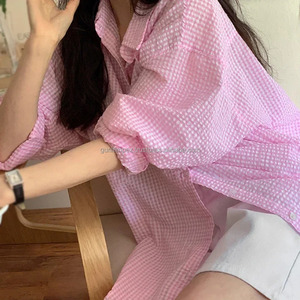 Nouveau haut tendance léger femmes chemises élégant manches longues femme chemise fabricant 100% coton chemises décontractées - Product Image 4
