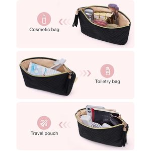 Elegante Bolsa de Cosméticos Pequeña, Excelente Regalo para Mujeres - Organizador de Viaje Impermeable con Amplios Compartimentos para Maquillaje - Product Image 2