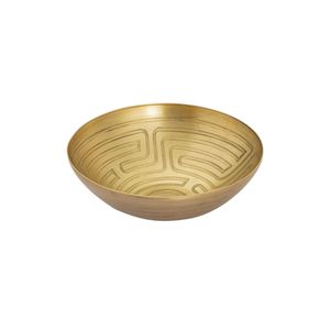 Bol décoratif en laiton martelé, bol de service en métal doré de luxe pour fruits, salade, centre de table, décoration de la maison, hôtel, fournitures de décoration - Product Image 2