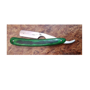 Navaja de afeitar recta profesional de acero hecha a mano con mango de madera, cuchilla de afeitar de corte directo, cuchillo de bolsillo plegable - Product Image 2