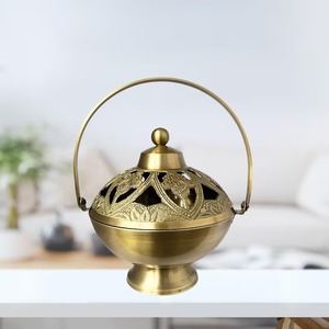 Quemadores de Incienso Artesanales de Latón - Acabado Antiguo Tradicional Ecológico para Fragancia del Hogar, Meditación y Oración - Product Image 4