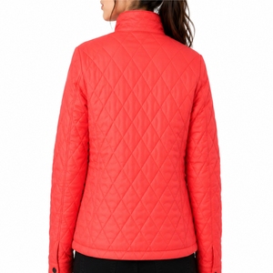 Chaqueta Acolchada Personalizada para Mujer, Estilo Casual, con Costuras de Diamantes, Ropa de Invierno, Prenda Acolchada Informal - Product Image 2