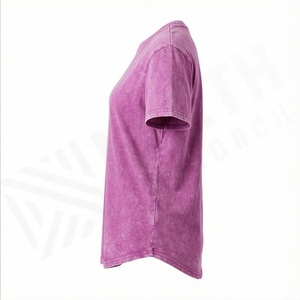 T-shirts pour hommes en coton respirant, lavés à l'acide, nouveau style, coupe classique, t-shirts décontractés, haute qualité, style tendance pour l'été - Product Image 3