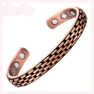 Bracelet en cuivre fait main vintage, ajustable, style bohème, bijoux spirituels de guérison pour hommes et femmes - Product Image 5