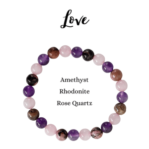 Natural Quality Crystal <b>LOVE</b> <b>Bracelet</b> For Romantic Couples - Product Image 1