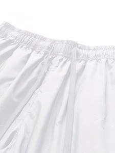 Men's White Polyester Hooded Jacket Shorts <b>Set</b> Casual Autumn Breathable Quick Dry Sportswear <b>Knitted</b> Printed Nonwoven 220g - Product Image 4
