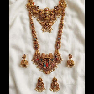 ชุดสร้อยคอคู่ Jewelemarket Royal Look ประดับเพชรซิคอนและมุก ชุบทองคำแท้ สำหรับเจ้าสาว 10575588ML - Product Image 3