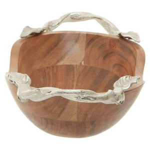 Nouveauté : Bols de service en bois naturel et métal pour snacks et vaisselle, idéaux pour la table et la cuisine – Vente en gros - Product Image 5