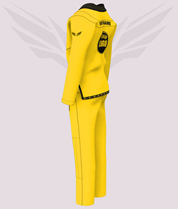Premium Custom Logo Yellow BJJ Gi Brazilian Jiu Jitsu Uniform 450GSM Pearl Weave Cotton Kimono Martial Arts Professional Suit - Product Image 2