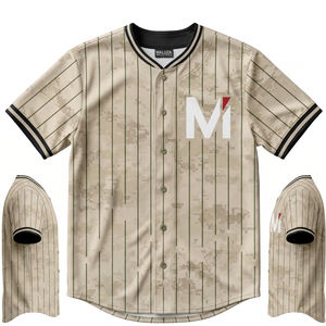 Camiseta de Béisbol Sublimada con Botones, Ligera y Resistente, para Clubes, Escuelas y Equipos Escolares, Venta al Por Mayor - Product Image 6