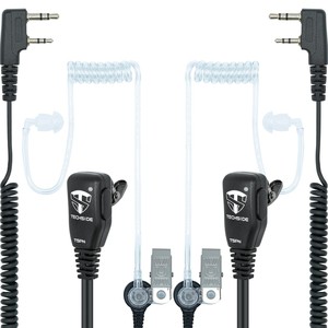Auriculares Invisibles para Conserjería de Hotel, Paquete de 2, Auriculares Kenwood de 2 Pines con Micrófono de Conversación por Presión - Product Image 1