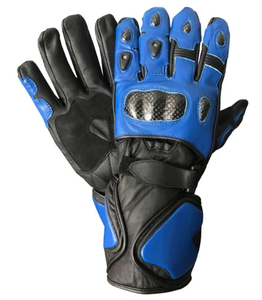 Unisex Perforated Real Leather Summer Motorcycle <b>Gloves</b> Breathable Hand <b>Grips</b> Full Finger Touchscreen Compatible Daily Street - Product Image 1