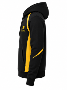 Sudadera con capucha para hombre, transpirable, 100% algodón, diseño de paneles personalizados, venta al por mayor, a la moda, personalizable. - Product Image 4