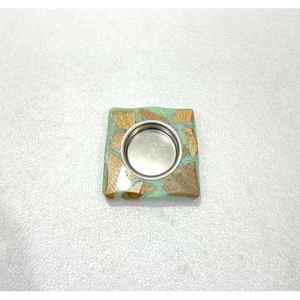 เตาเผาเครื่องหอมแบบพกพา ทำจากไม้และเรซิ่น สำหรับใช้กับน้ำมันหอมระเหย ทนทานและทำด้วยมือ - Product Image 2