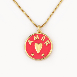 Qiku Tùy Chỉnh Amor Trái Tim Mặt Dây Chuyền Vòng Cổ Cho Phụ Nữ Và Nam Giới Cá Nhân Tên Đồ Trang Sức Quà Tặng Cho Kỷ Niệm Sinh Nhật - Product Image 5