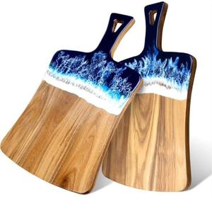 Rounded Shape Fruit Wood Cutting Board <b>Decor</b> <b>Item</b> Home <b>Kitchen</b> Antibacterial Chopping Board Resin Bamboo Cutting Board - Product Image 3