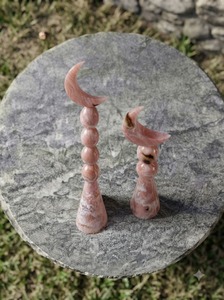 Modernos Adornos de Resina Morada con Forma de Luna, Elegante Decoración para Eid y Ramadán, para el Hogar y Boutiques - Product Image 4