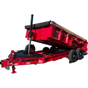 รถพ่วงบรรทุกแบบดัมพ์ รุ่นใหม่ล่าสุด ปี 2025 C LPT-207 ขนาด 14 ฟุต สีแดง พร้อมส่งทันที - Product Image 1