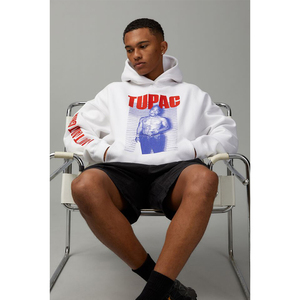 Sudadera con Capucha de Algodón Premium con Estampado Gráfico, de Secado Rápido, para Uso Casual, Moda Urbana, Estilo Hip-Hop, Atuendos Modernos para el Día a Día - Product Image 1