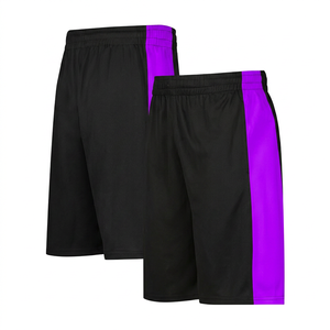 Shorts de bain pour homme 100% polyester tissé, séchage rapide, taille mi-haute élastique, style sportif, avec design coloré - Product Image 6