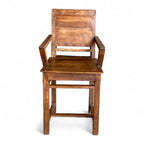 CHAISE EN TECK VIEILLI - Chaise de luxe personnalisée en bois massif de teck, qualité supérieure, décoration vintage à combiner - MOQ 1 conteneur seulement - Product Image 4