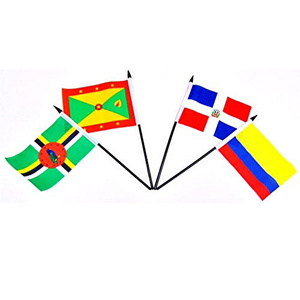 Bandera de Mesa Nacional Personalizada al por Mayor para Negocios, Decoración de Oficina, Bandera de Escritorio con Soporte, 30x45cm, Doble Cara, Poliéster - Product Image 3
