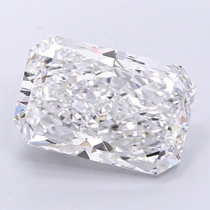 6,00 CARAT Lab Grown Diamond CVD Radiant Cut VVS2 Clarity F Color blanco 12,83 MM IGI Certificado para joyería atractiva - Product Image 1